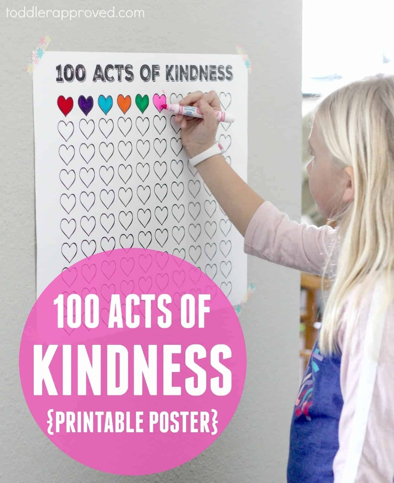 Kindness Chart Printable Kindness Chart Printable