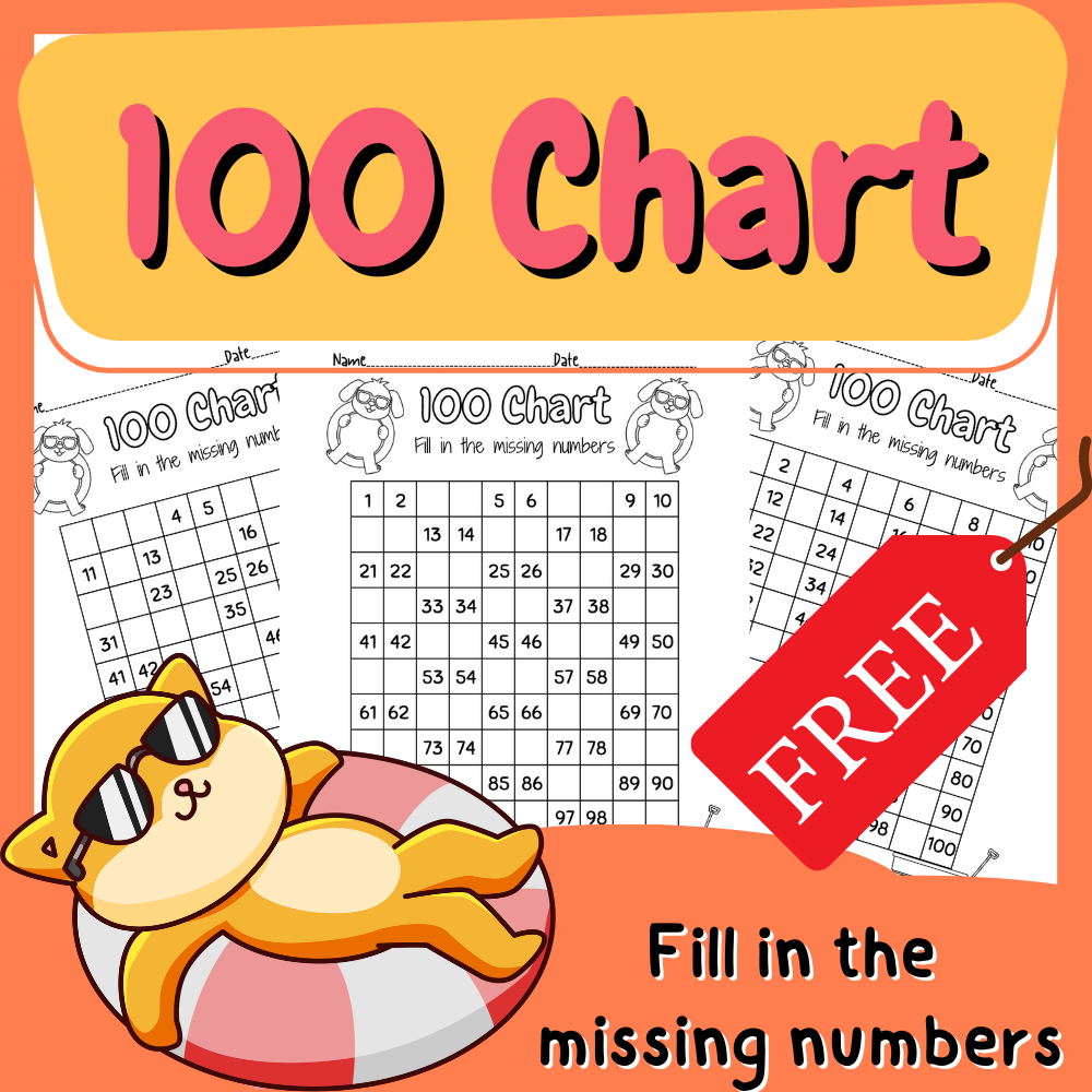 Fill In Hundreds Chart Printable