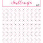 100 Mile Challenge Chart