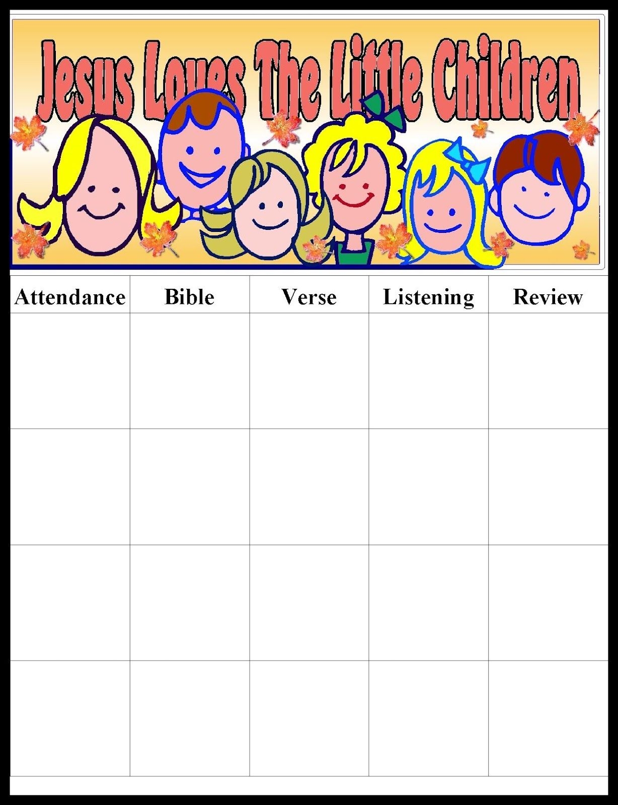 11 Attendance Charts For Sunday School Ideas To Save Today Attendance Chart Sunday School Sunday School Classroom And More