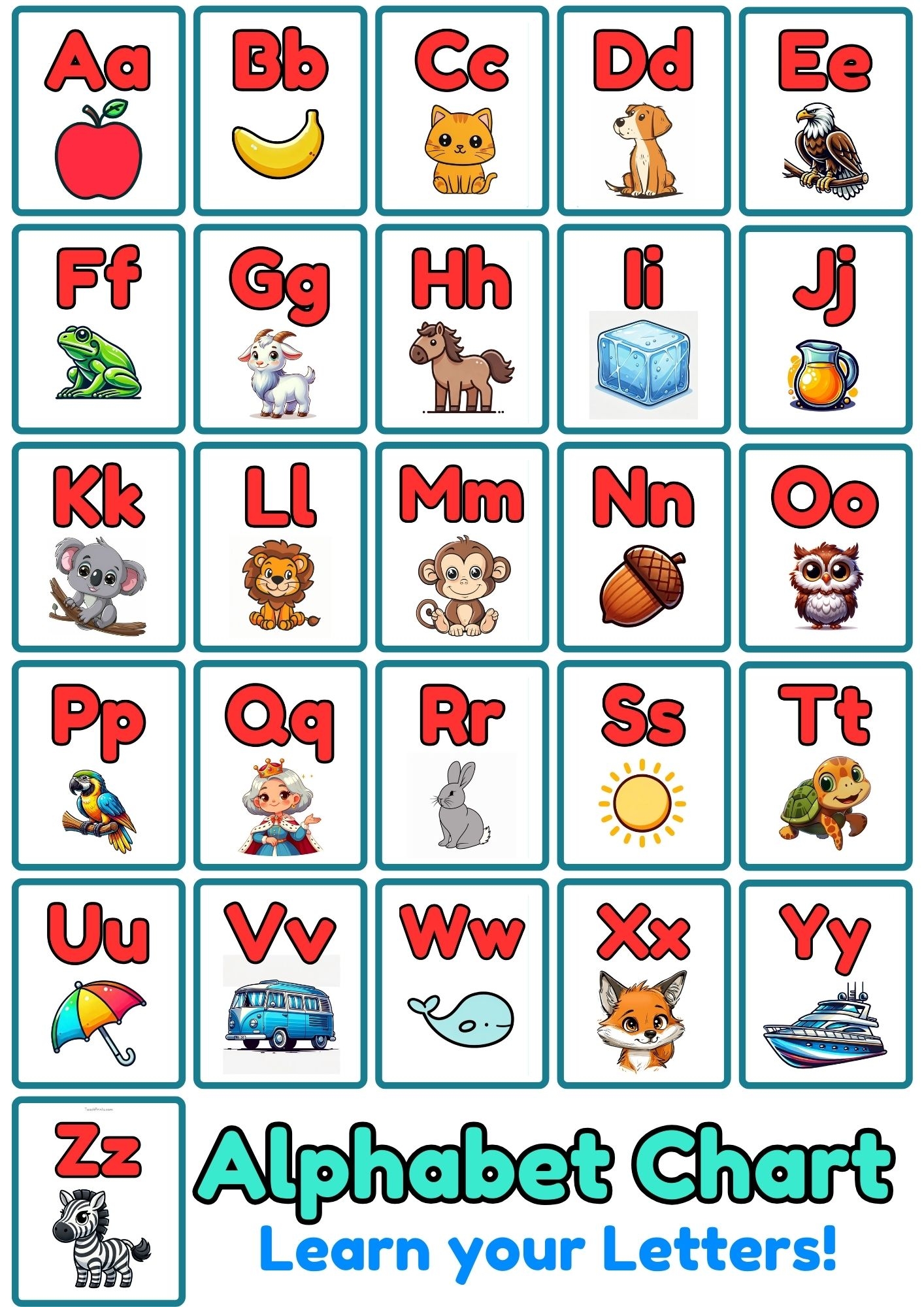 Free Printable Alphabet Chart Printable Pdf Free Printable Alphabet Chart Printable Pdf
