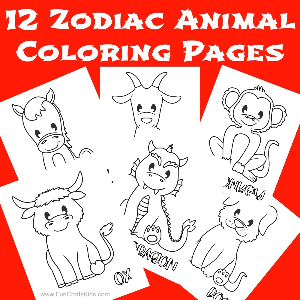 Chinese New Year Animal Chart Printable