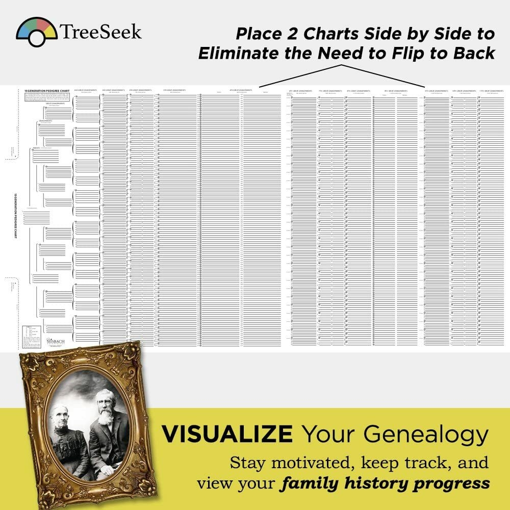 Free Printable 15 Generation Pedigree Chart