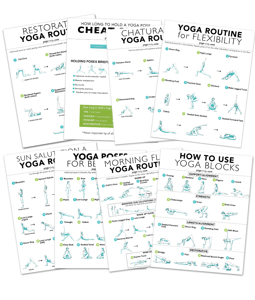 Free Printable Hatha Yoga Poses Chart