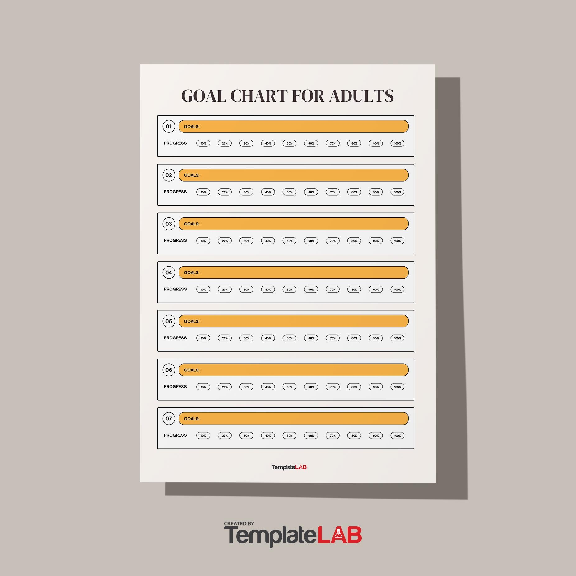 19 Printable Goal Chart Templates Free TemplateLab