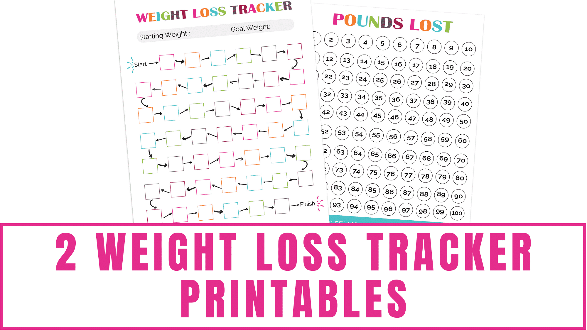 2 Weight Loss Tracker Printables