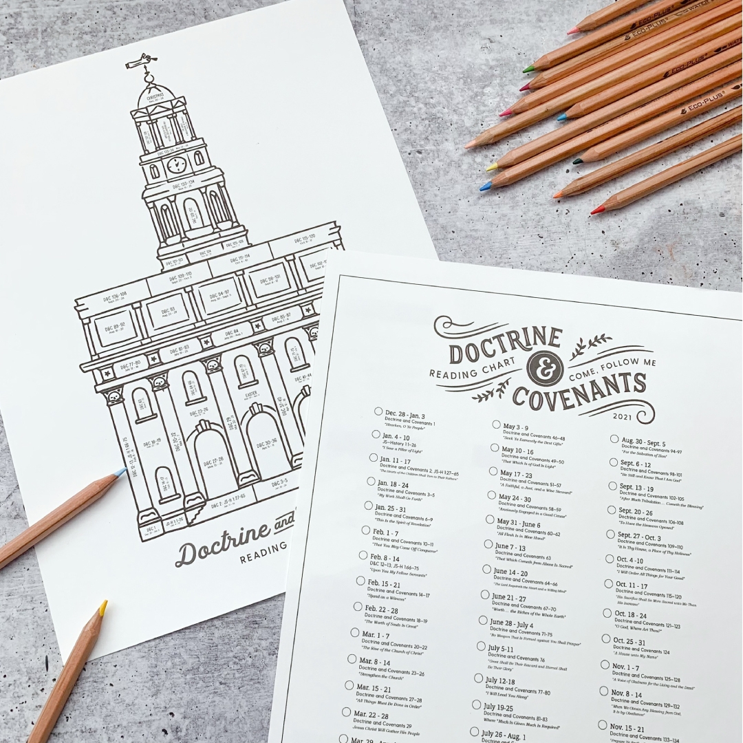 Printable Doctrine And Covenants Reading Chart