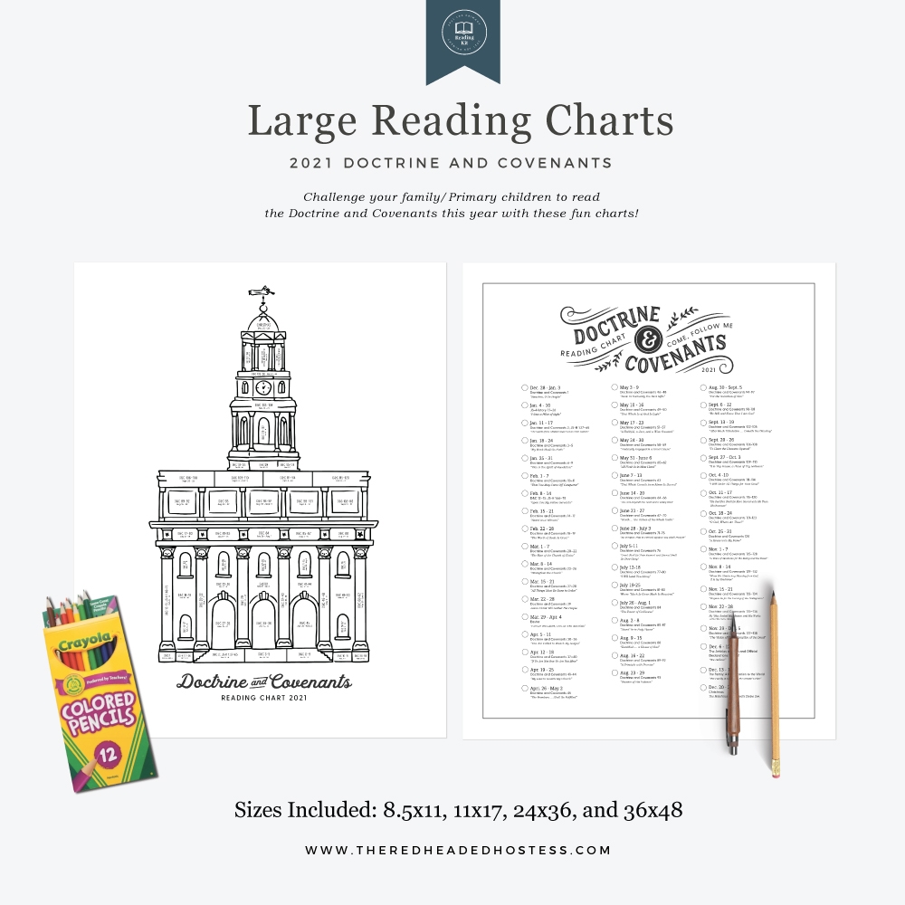 2021 Primary Family Doctrine And Covenants Reading Kit The Red Headed Hostess