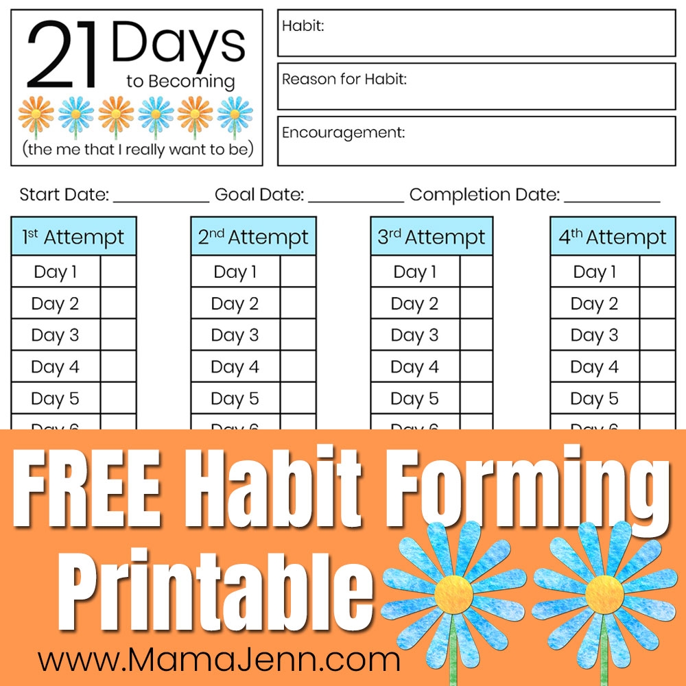 Habit Chart Printable
