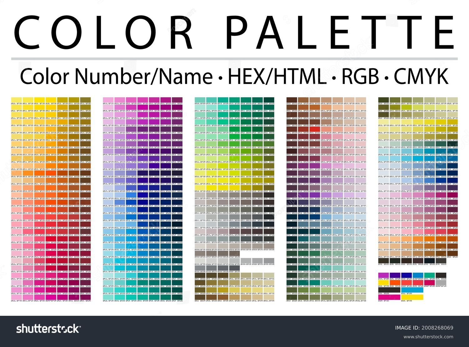 3 989 Cmyk Colour Chart Stock Vectors And Vector Art Shutterstock