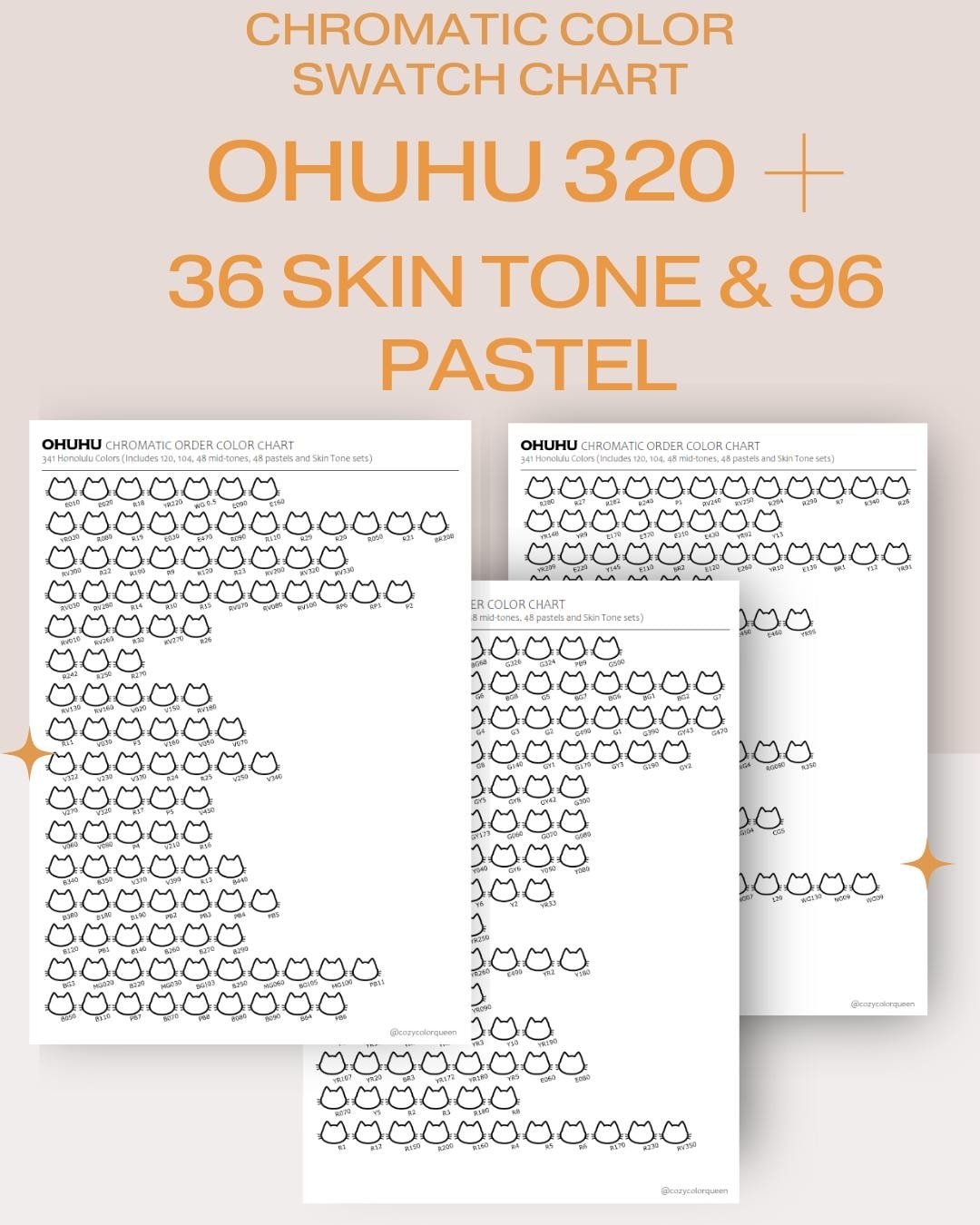343 Ohuhu Honolulu Swatch Chart Chromatic Color Order Etsy 343 Ohuhu Honolulu Swatch Chart Chromatic Color Order Etsy