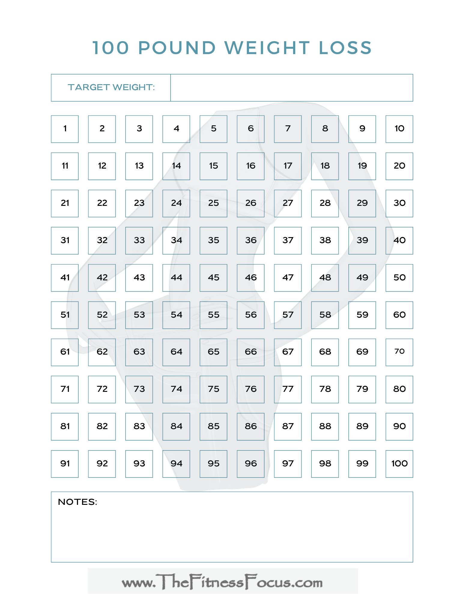 5 FREE Printable Weight Loss Trackers To Motivate You To Reach Your Goals