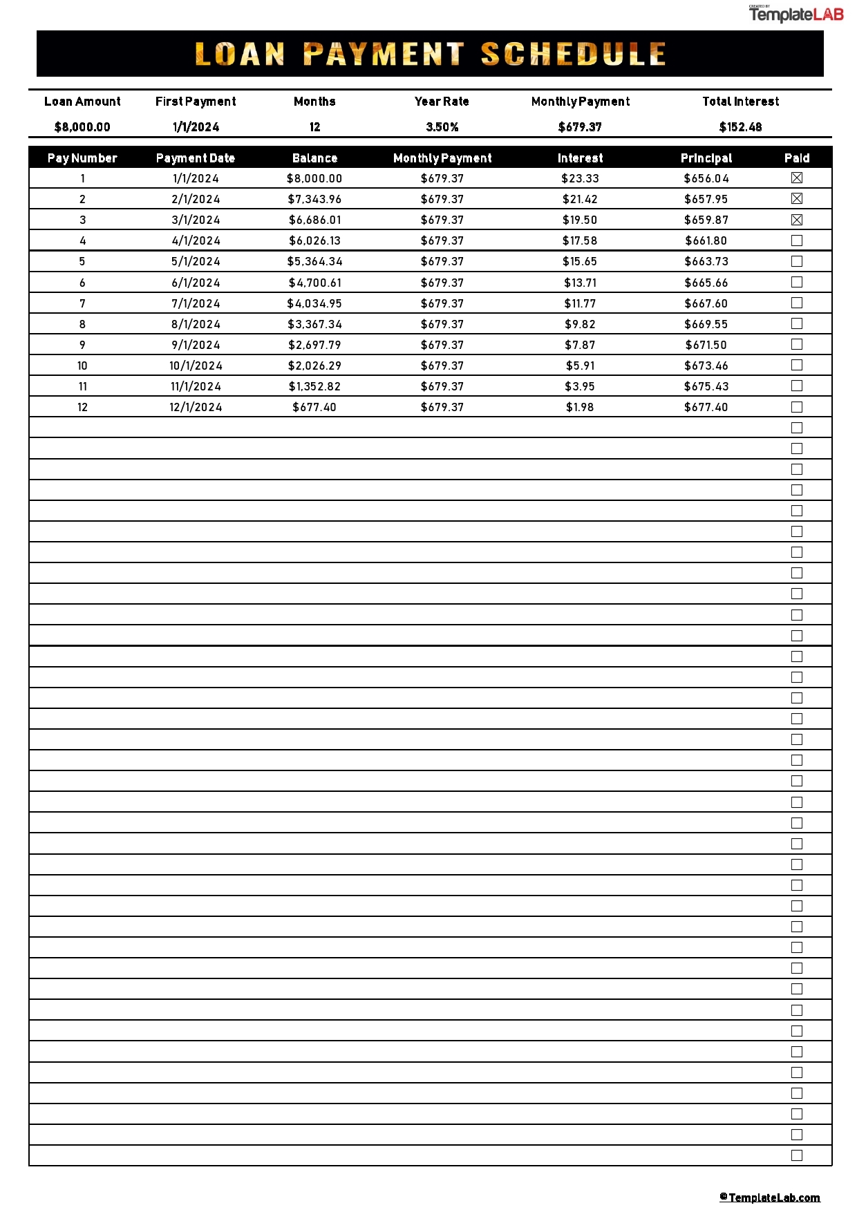 52 Free Payment Schedule Templates Excel Word TemplateLab 52 Free Payment Schedule Templates Excel Word TemplateLab
