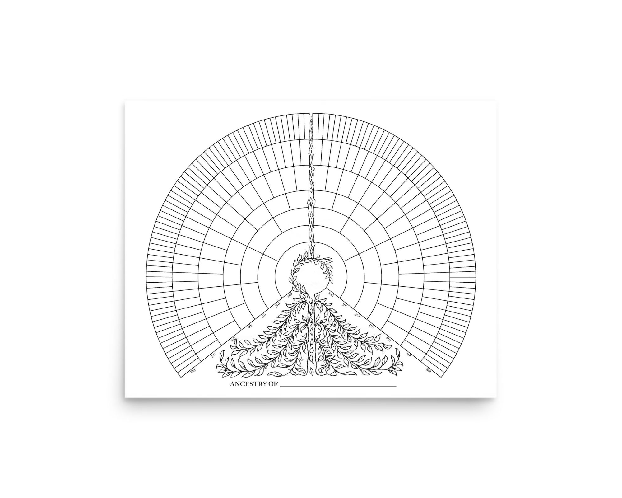 Free Printable Family Tree Fan Chart Free Printable Family Tree Fan Chart