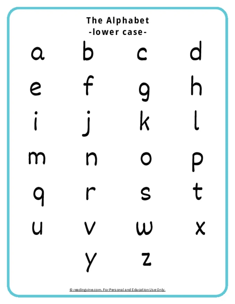 ABC Chart Alphabet Printable Free Resources