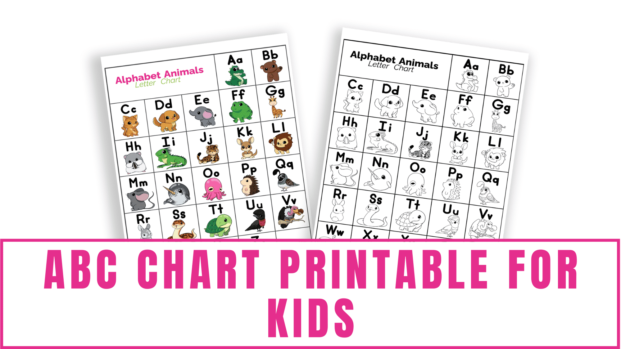 ABC Chart Printable For Kids ABC Chart Printable For Kids