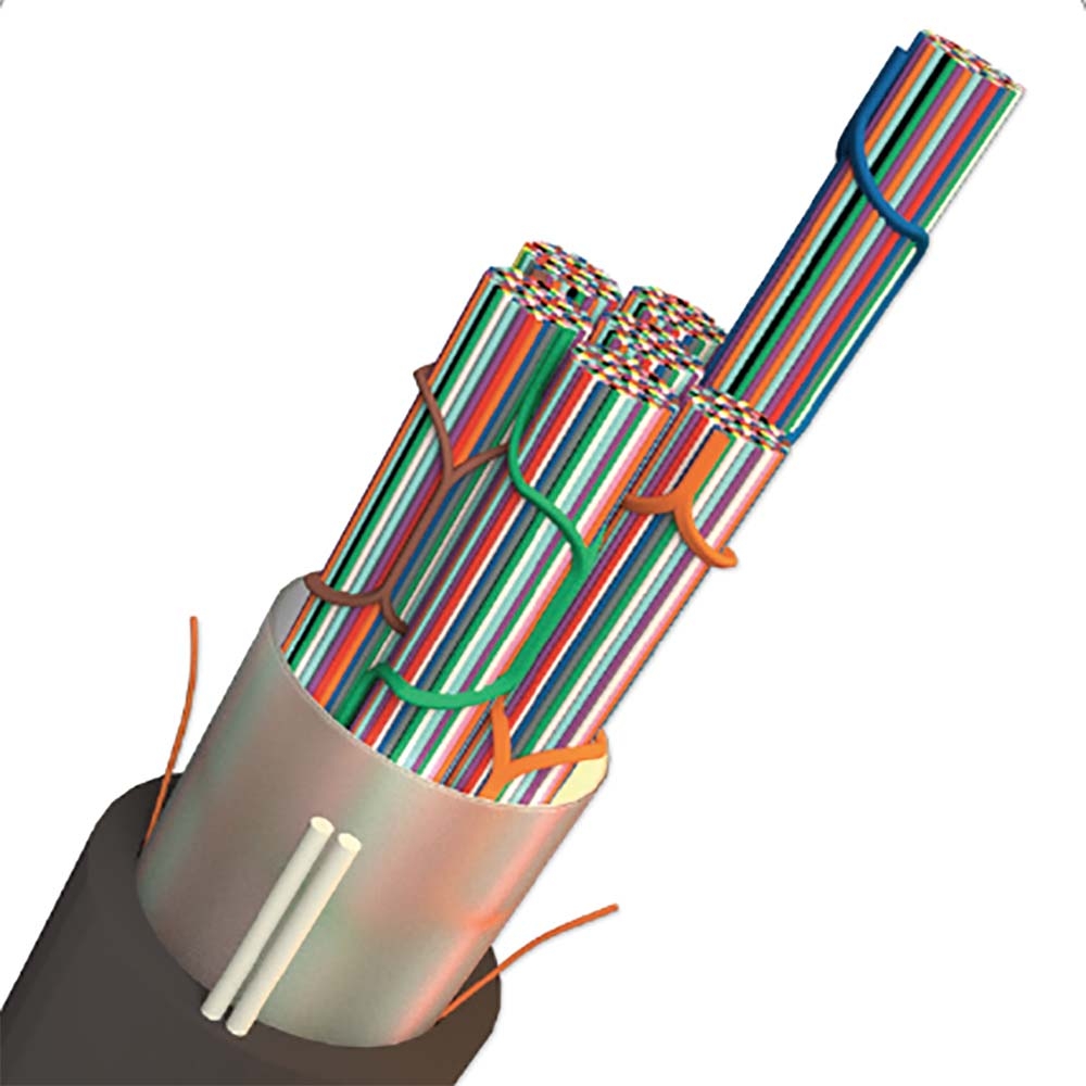 AFL AFL 864 Fiber Gel Free Double Jacket Single Armor Wrapping Tube Fiber Optic Cable LWSE 864 9 C 72 12 10S1D