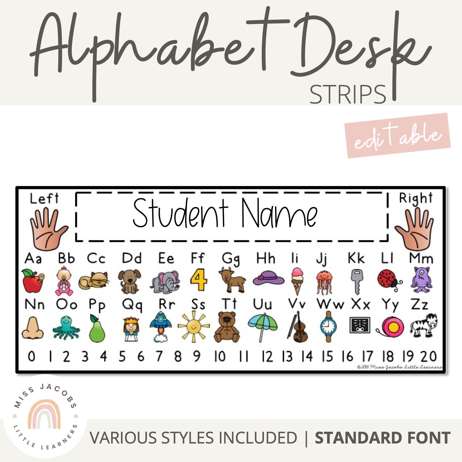 Alphabet Desk Strips With Number Line Editable Student Name Tags Etsy Alphabet Desk Strips With Number Line Editable Student Name Tags Etsy