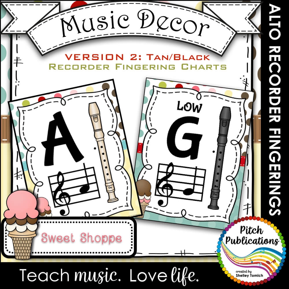 Alto Recorder Finger Chart Printable