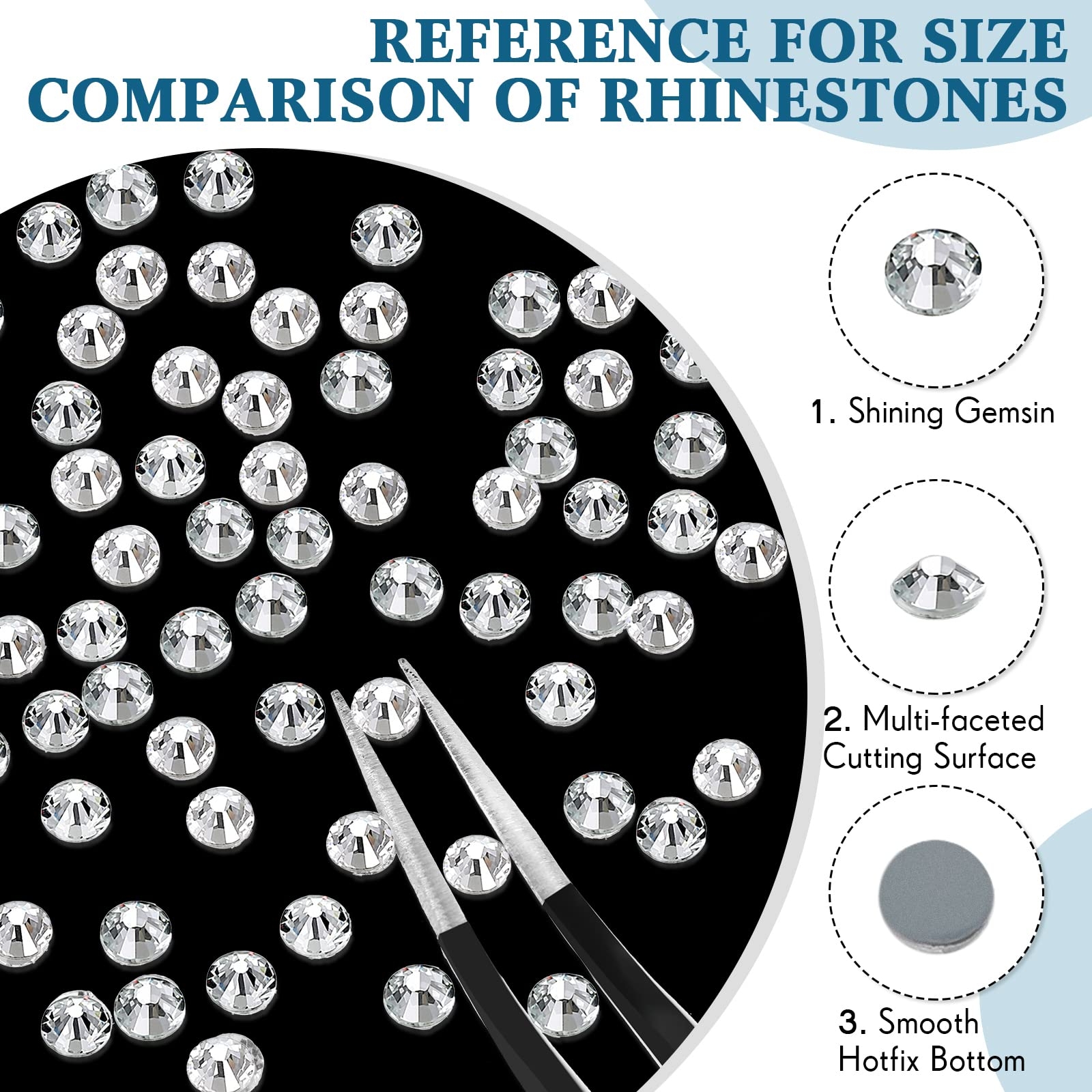 Amazon 22000 Pcs Crystal Hotfix Rhinestone Large Quantity Flat Back Crystals Nail Gems Round Glass Rhinestones Flatback Hot Fix Gem Stones For DIY Crafts Clothes Shoes Supplies SS10 Clear Arts Crafts 