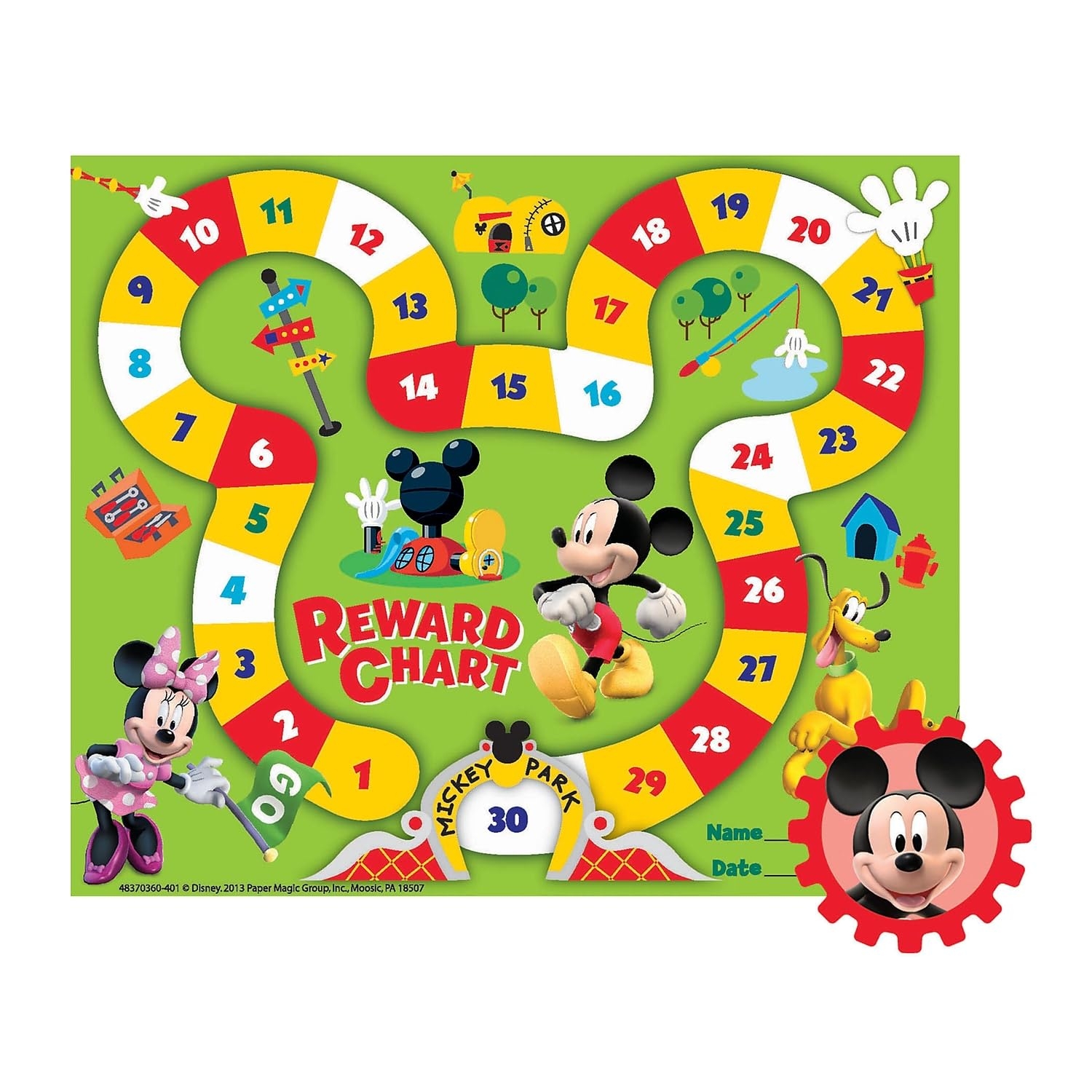 Amazon Eureka Disney Mickey Mouse Clubhouse Mini Student Sticker Reward Charts For School Or Home 5 X 6 36 Charts And 700 Stickers Office Products
