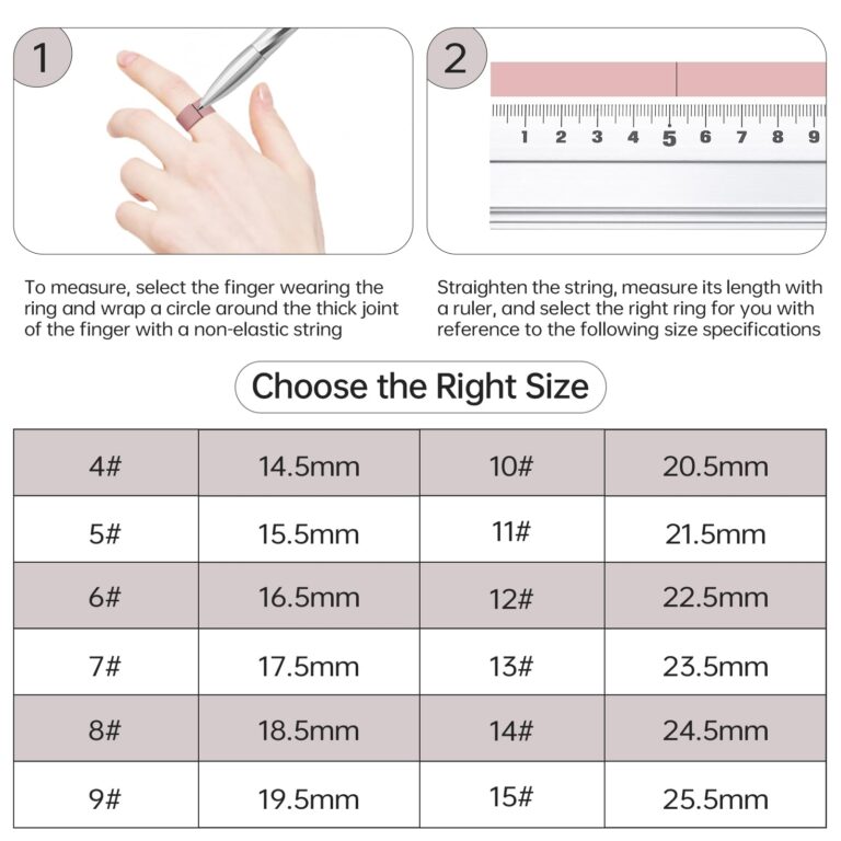 Amazon K KORKUAN Smart Ring Sizing Kit Compatible With Oura Ring4 Measure Finger Size Before Buying Ring Ring Sizer Measuring Tool Size 4 15 White Clothing Shoes Jewelry