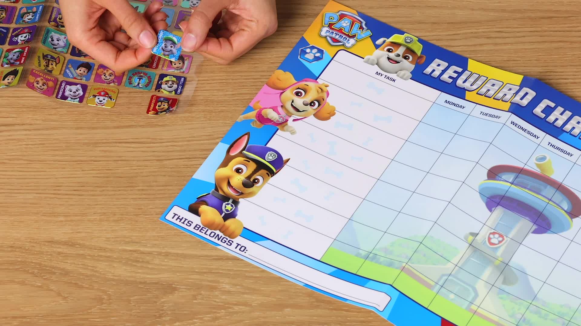 Paw Patrol Reward Chart Printable
