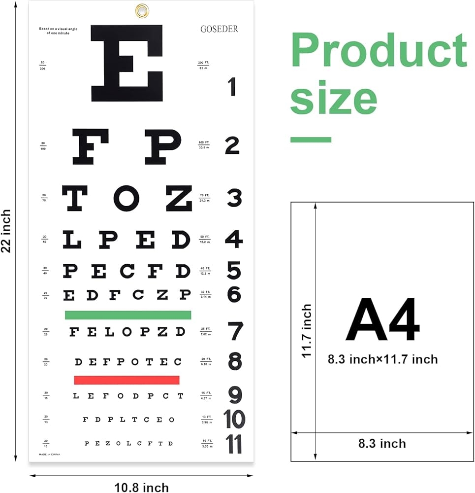 Standard Eye Chart Printable