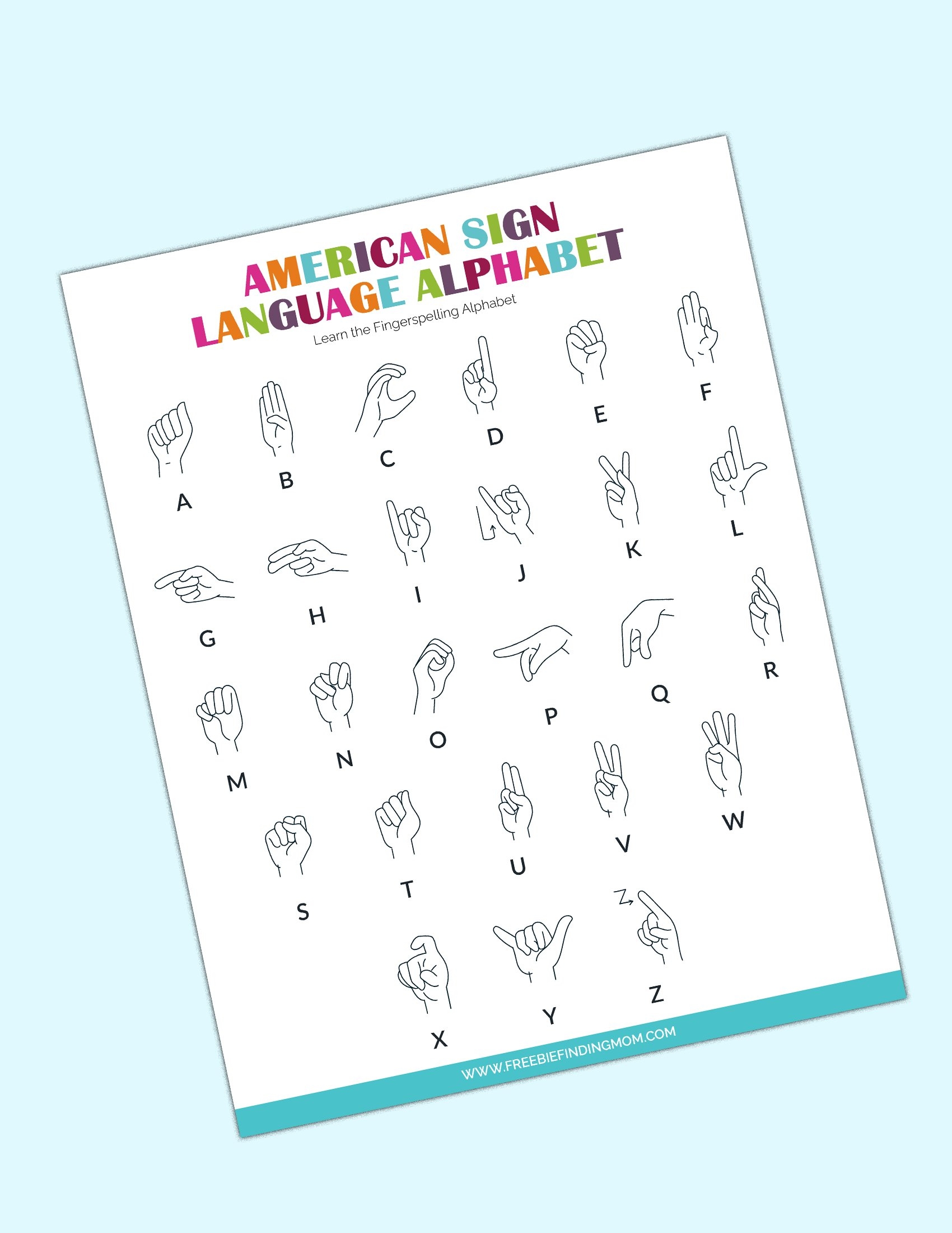 Asl Chart Printable