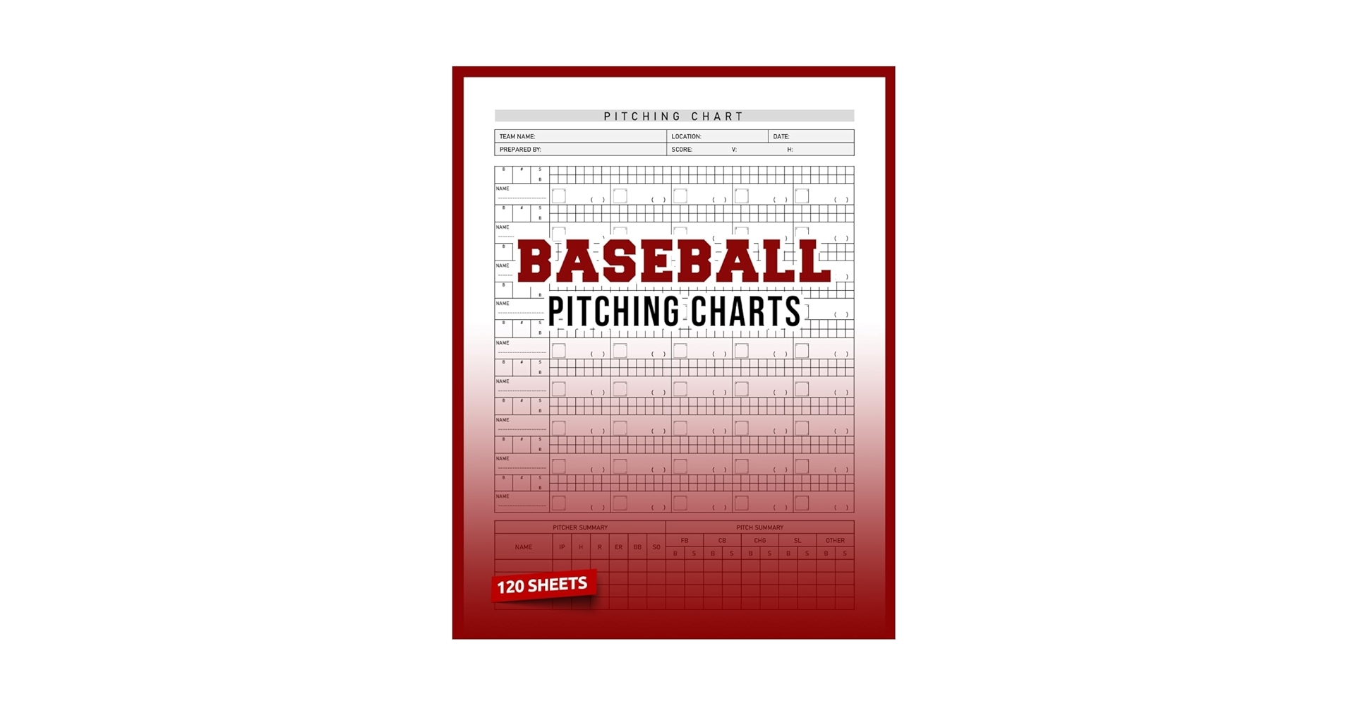 Baseball Pitching Charts Printable
