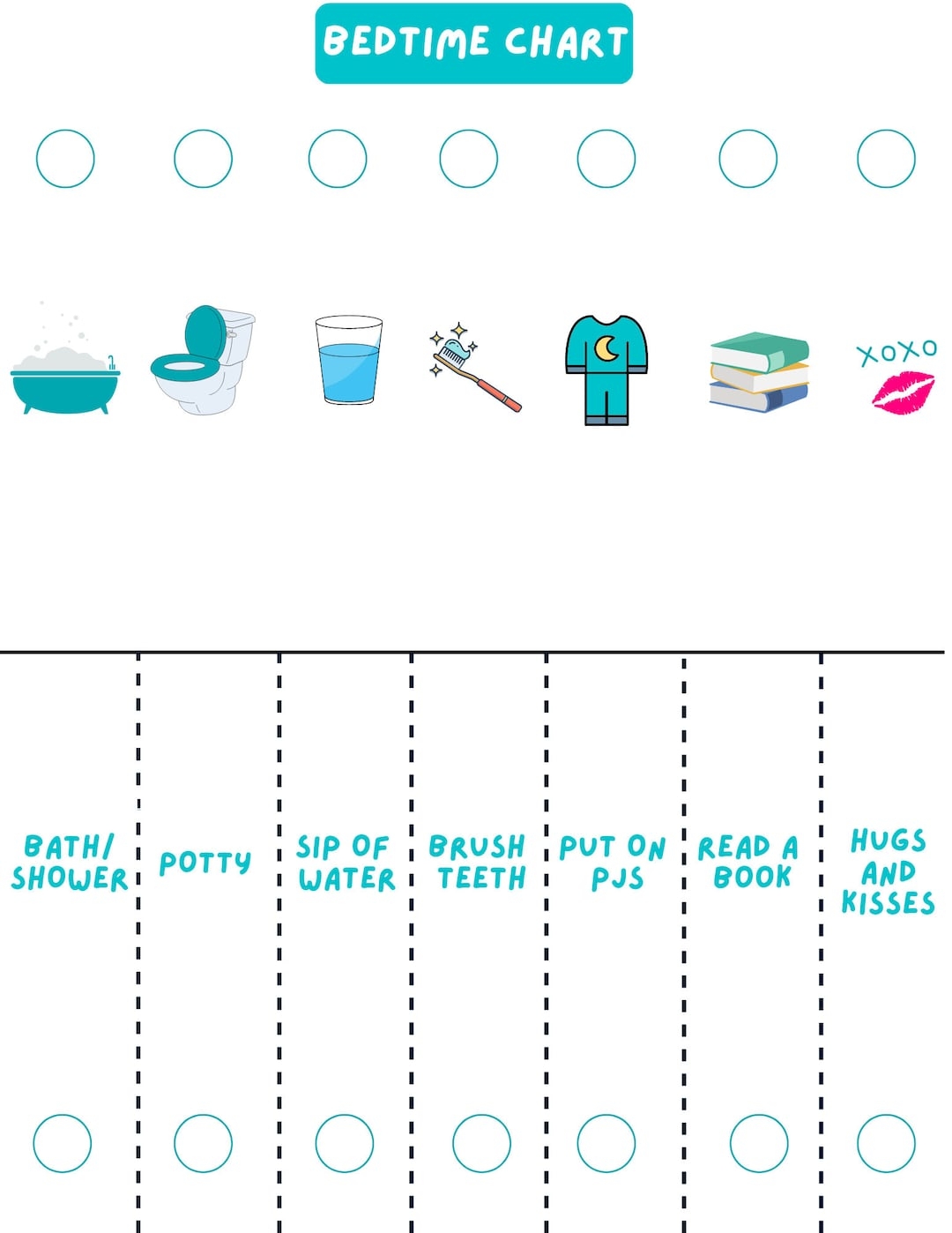 Bedtime Chart Printable