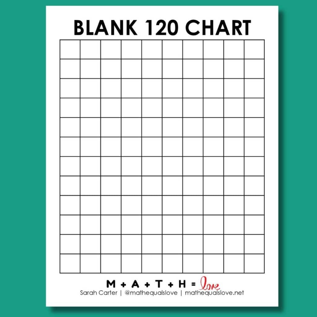 Number Chart 1-120 Printable Number Chart 1-120 Printable
