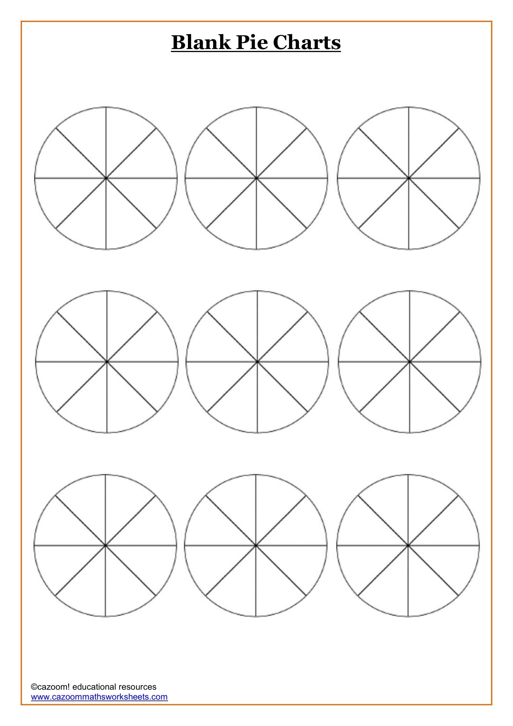 Blank Pie Charts RESOURCE FREE DOWNLOAD Blank Pie Charts RESOURCE FREE DOWNLOAD