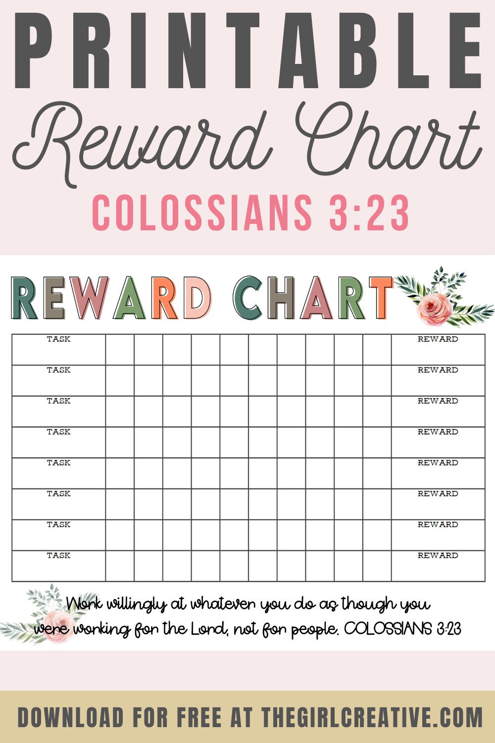 Blank Printable Behavior Charts