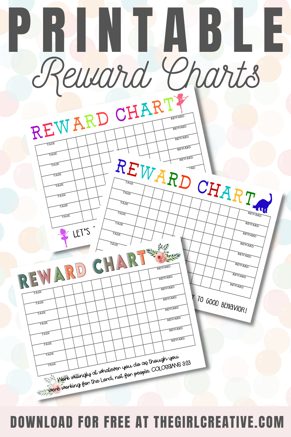 Printable Incentive Charts Free