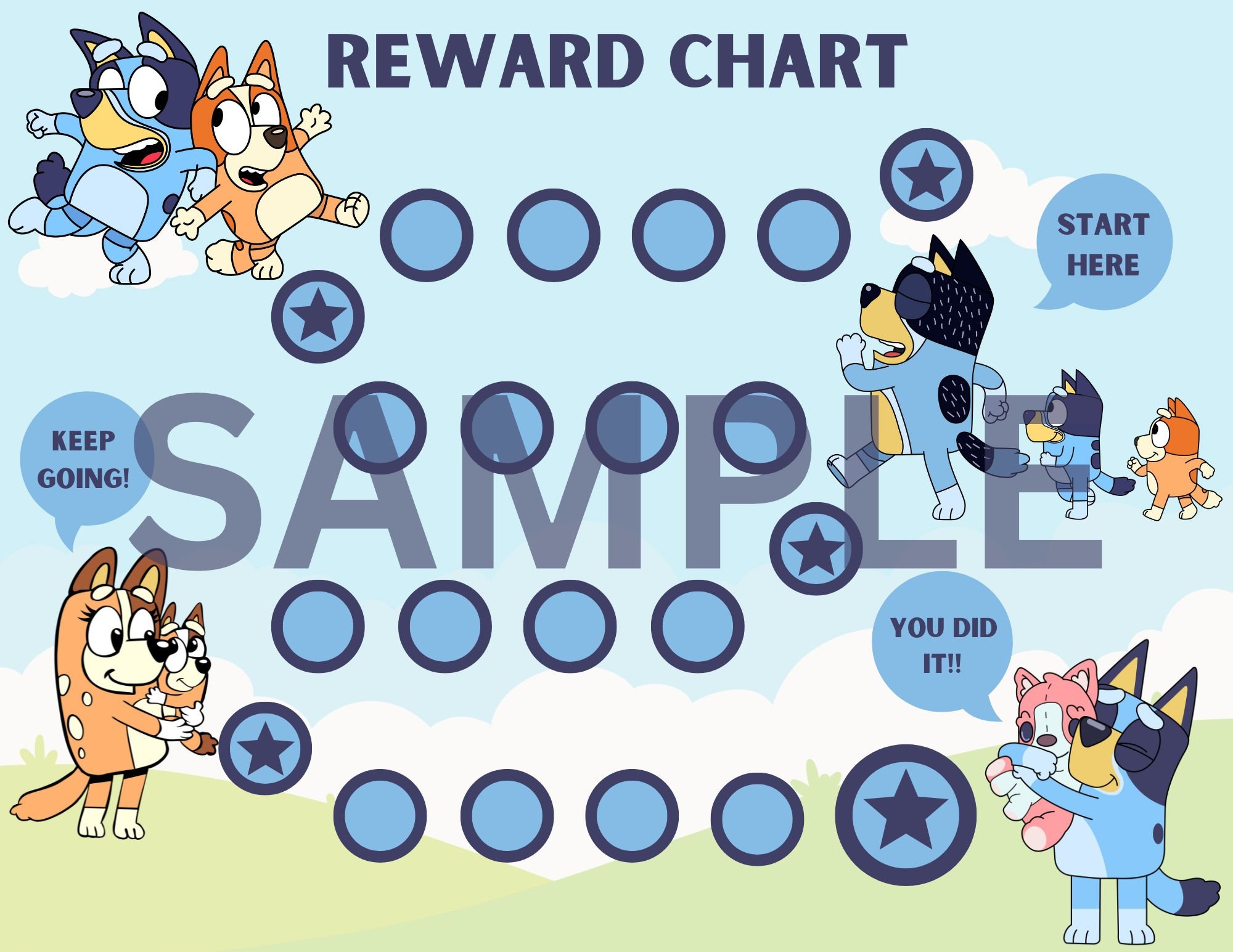 Bluey Reward Chart Printable Free