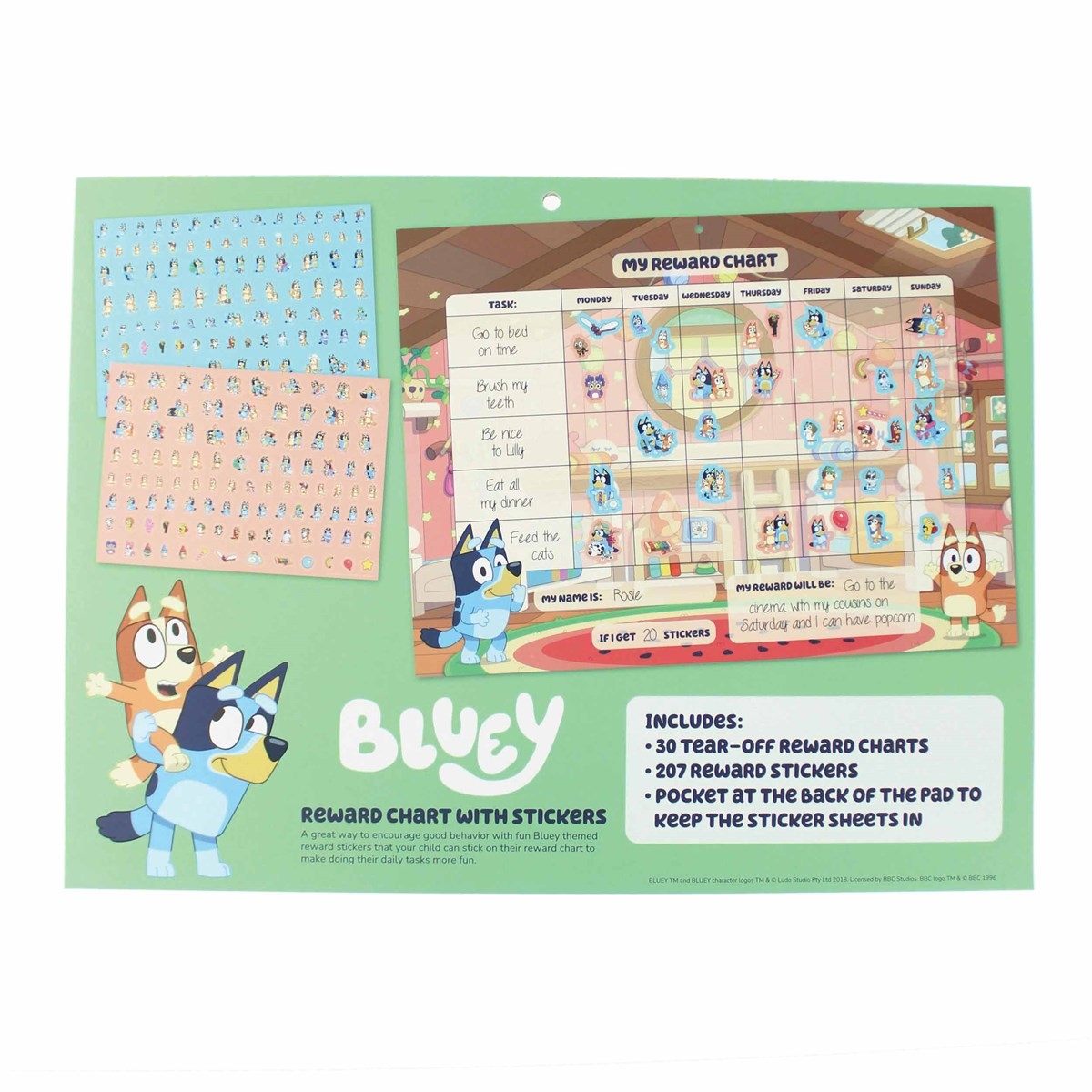 Bluey Reward Chart Printable Bluey Reward Chart Printable