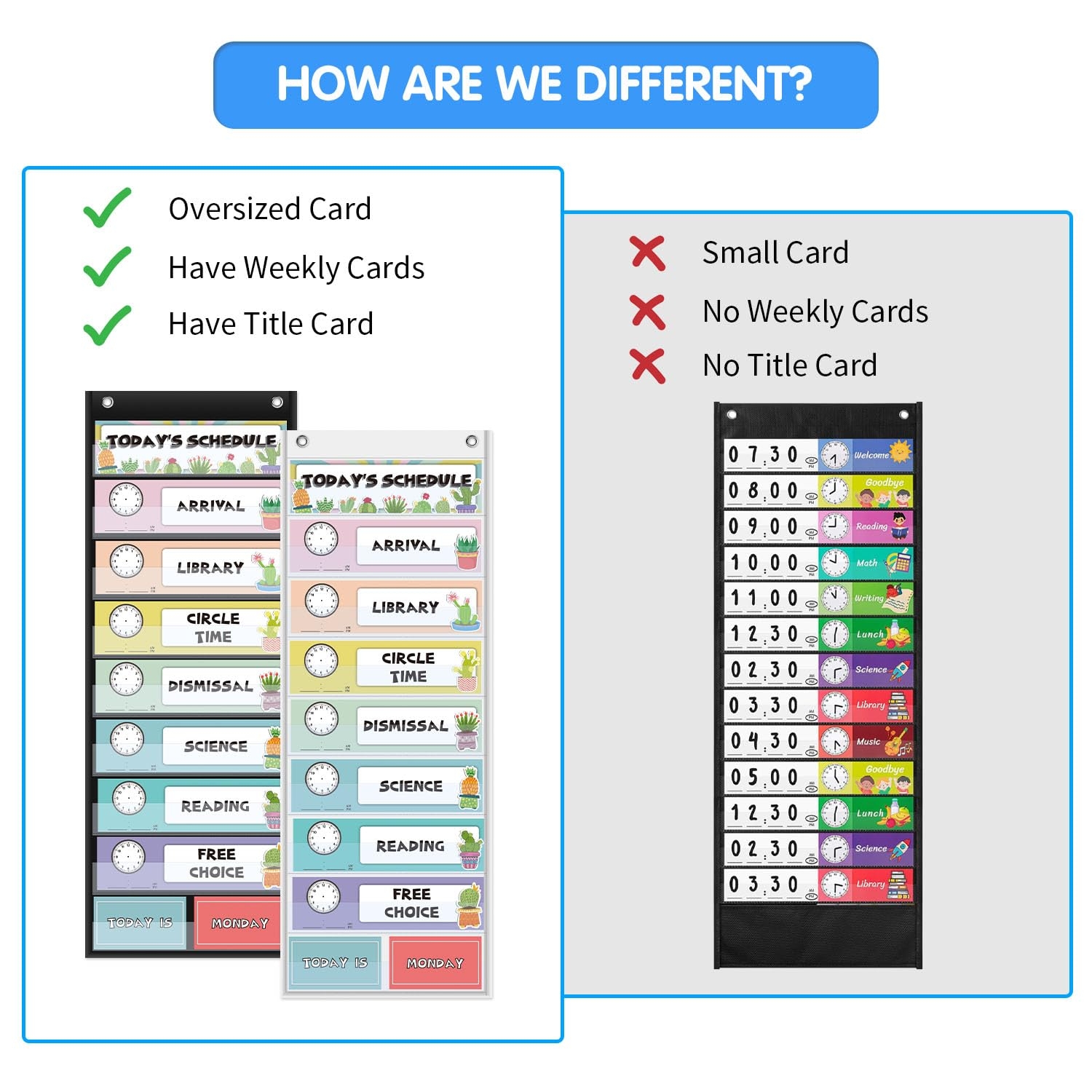 Pocket Chart Schedule Cards Printable