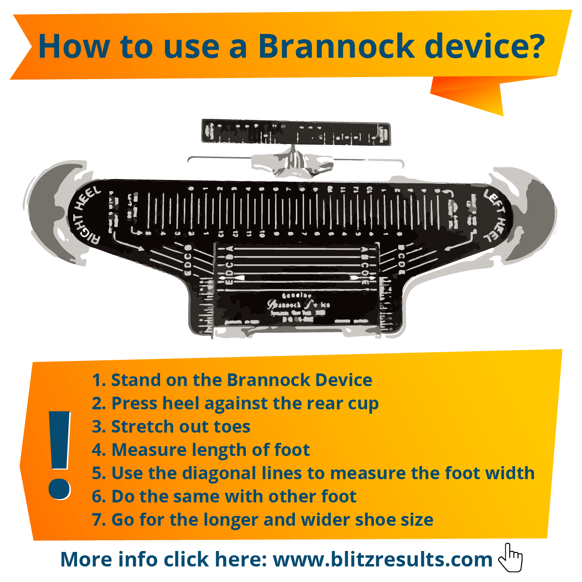 Brannock Device Size Chart