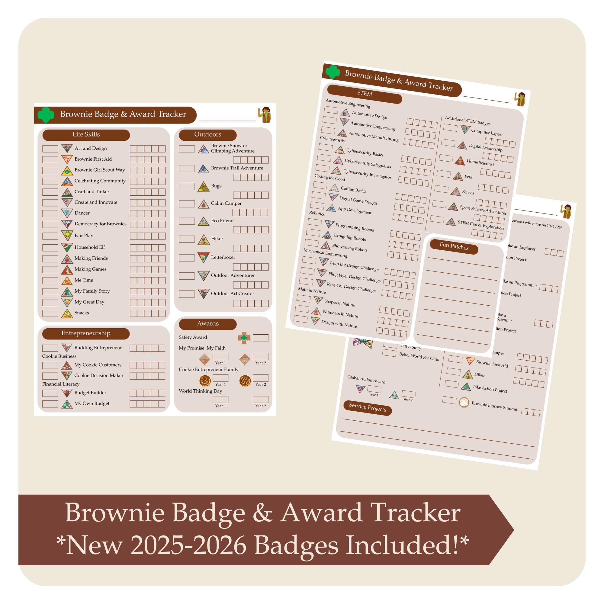 Brownie Kaper Chart Etsy