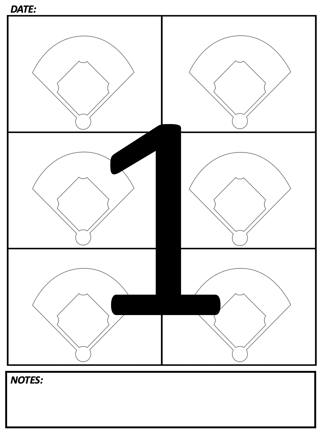 Free Printable Baseball Spray Charts