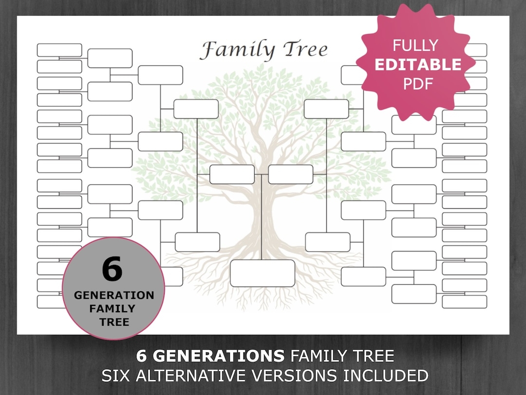 Free Printable Blank Family Tree Chart
