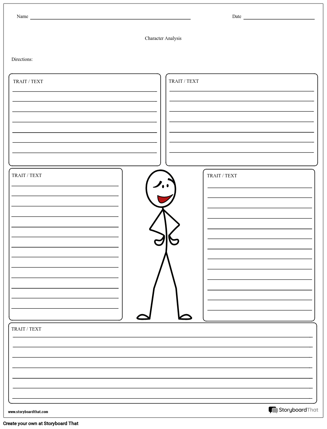 Character Chart Printable Character Chart Printable