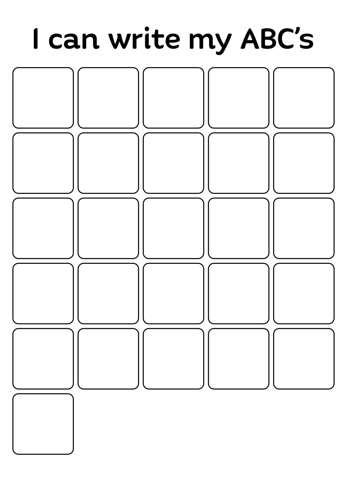 Chart Full Page Alphabet ABC 10 Free PDF Printables Printablee