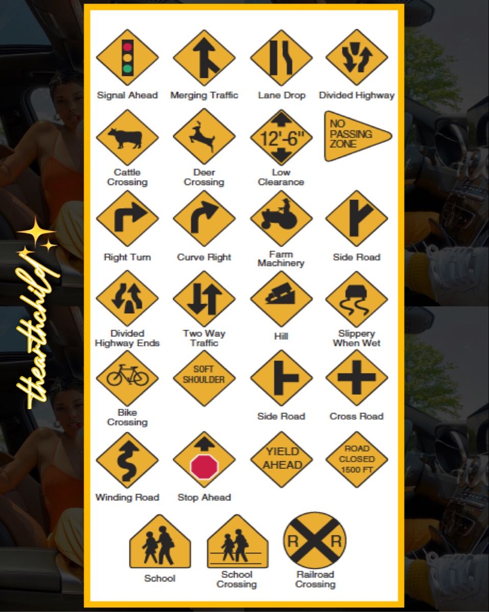 Cheat Sheet Nc Dmv Road Signs Chart Sheet Cheat Sheet Nc Dmv Road Signs Chart Sheet