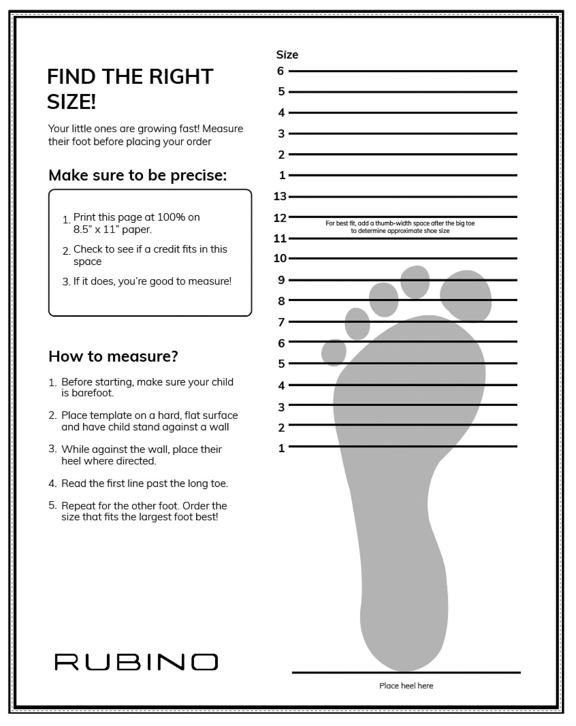 Children 039 s Shoe Size Measurement Chart Printable Kids Foot Sizer Chart Toddler Child Shoe Size Determiner instant Download Children 039 s Shoe Size Measurement Chart Printable Kids Foot Sizer Chart Toddler Child Shoe Size Determiner instant Download