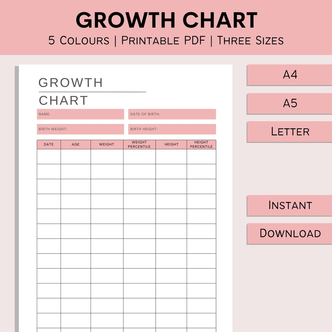 Printable Growth Chart Free