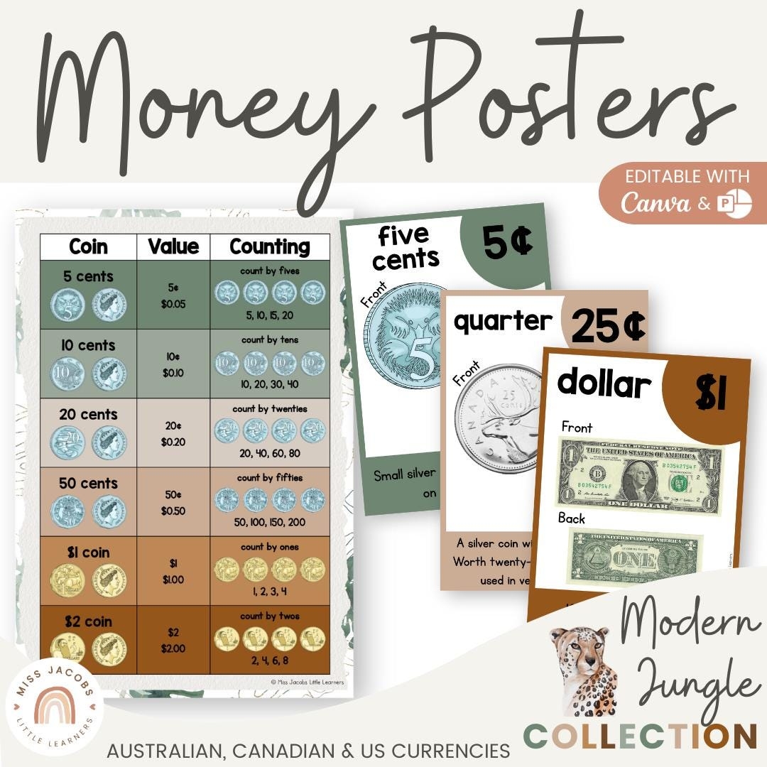 Free Printable Money Value Chart Free Printable Money Value Chart