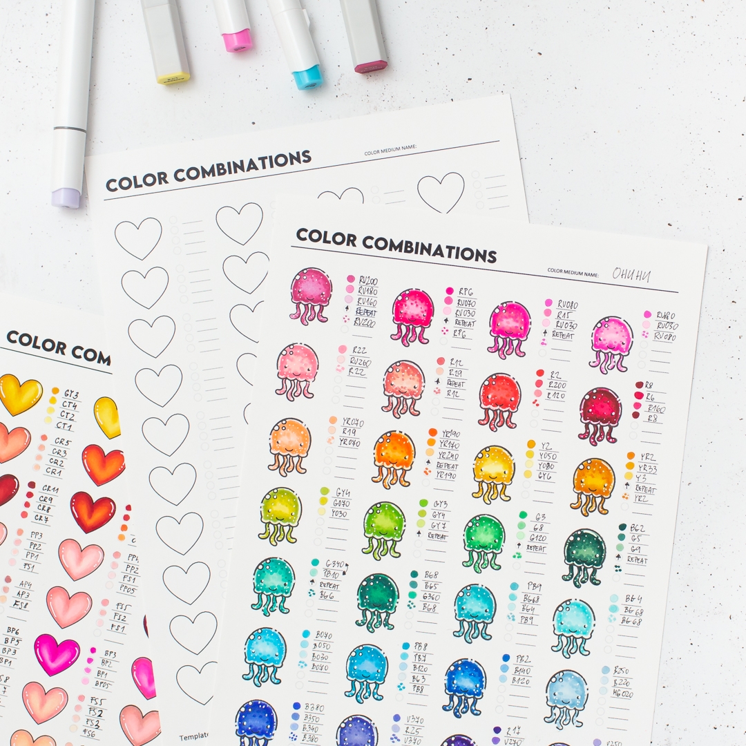 COLOR COMBO PRINTABLE CHARTS Mona T th