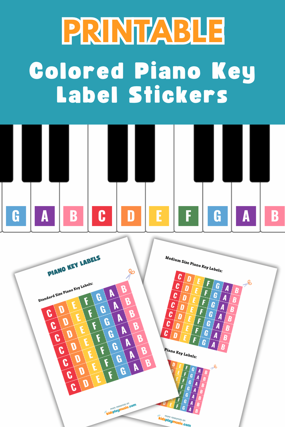 Free Printable Piano Key Chart